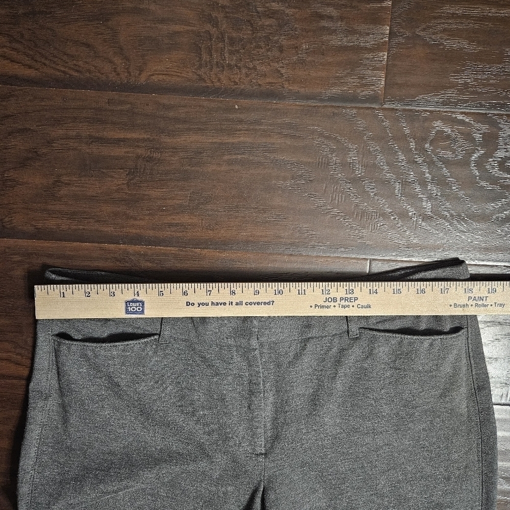 White House Black Market Gray Slim Ankle Pants Size 14 - Picture 9 of 10